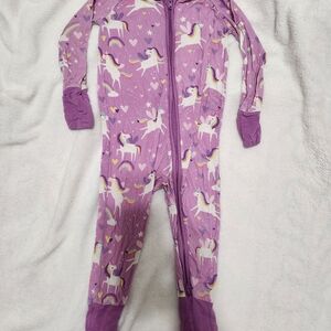 Little Sleepies Lavender Unicorn Footie